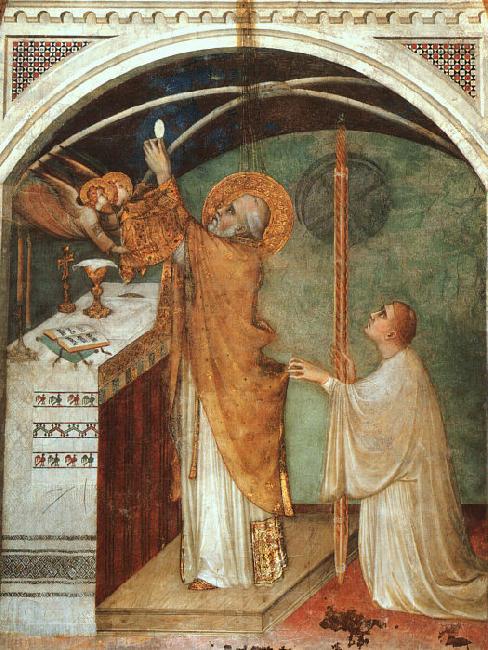 Simone Martini Miraculous Mass oil painting picture